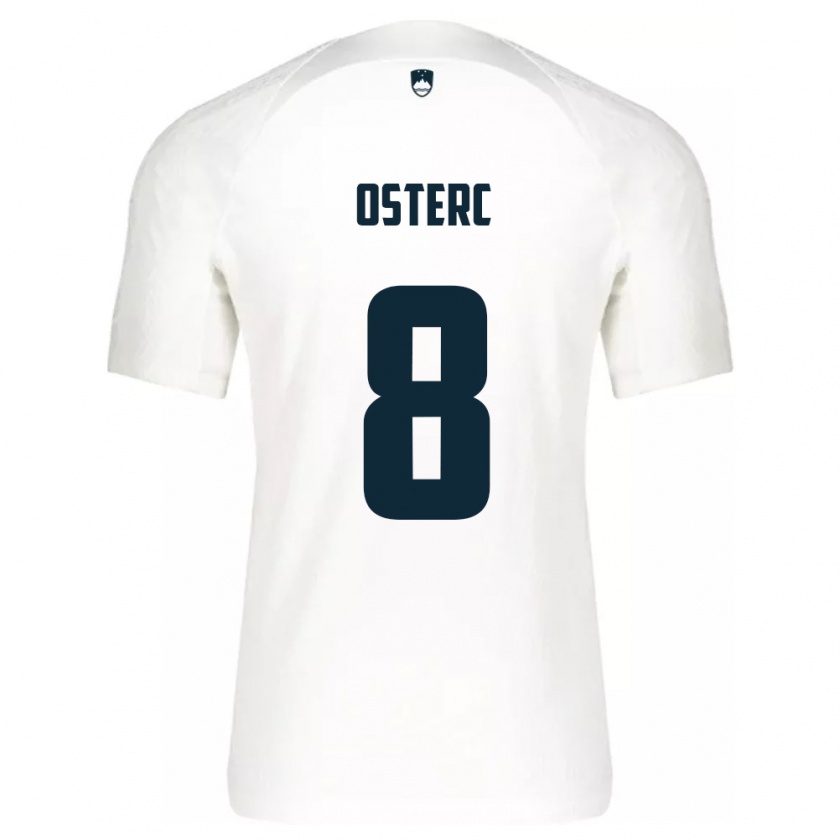 Kandiny Kinder Slowenien Niko Osterc #8 Weiß Heimtrikot Trikot 24-26 T-Shirt Österreich