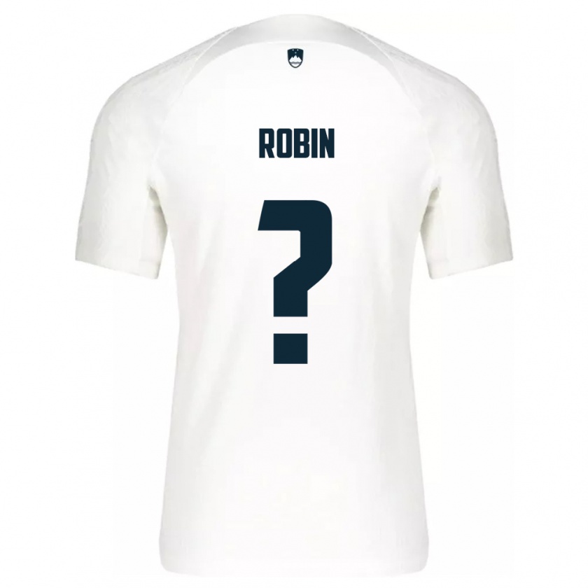 Kandiny Bambino Maglia Slovenia Jaka Robin #0 Bianco Kit Gara Home 24-26 Maglietta