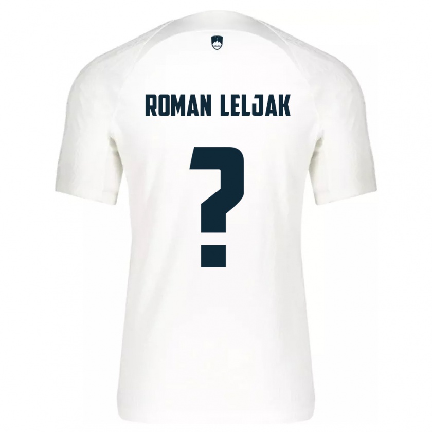 Kandiny Kinderen Slovenië Nejc Roman Leljak #0 Wit Thuisshirt Thuistenue 24-26 T-Shirt