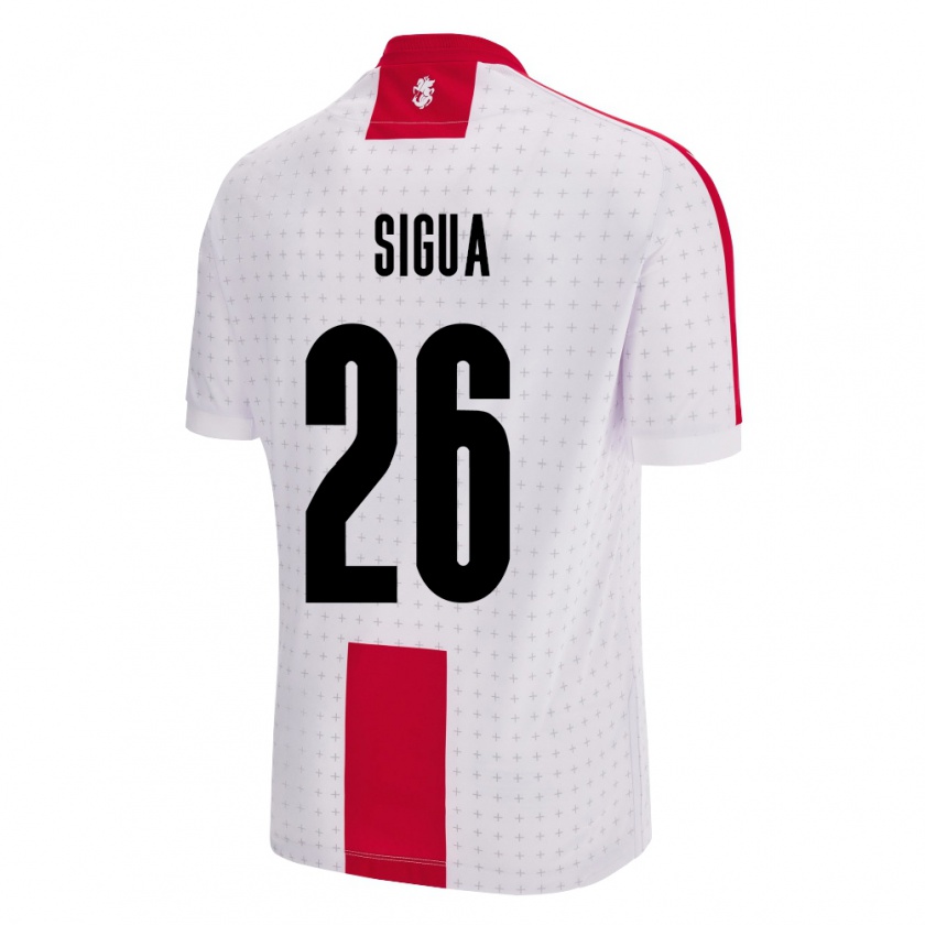 Kandiny Bambino Maglia Georgia Gabriel Sigua #26 Bianco Kit Gara Home 24-26 Maglietta