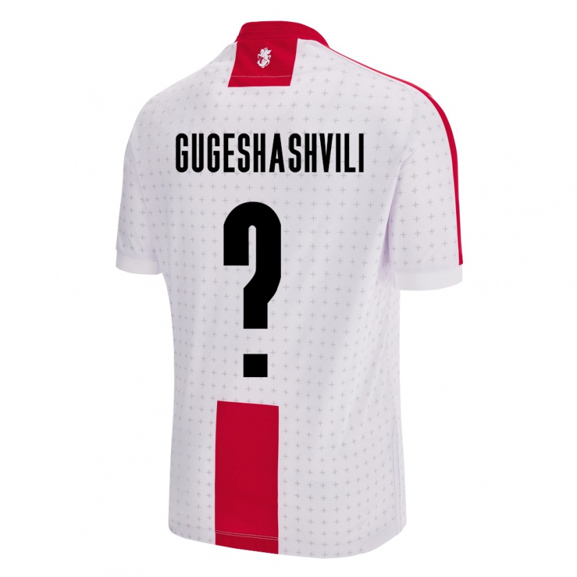 Kandiny Kinderen Georgia Zaza Gugeshashvili #0 Wit Thuisshirt Thuistenue 24-26 T-Shirt