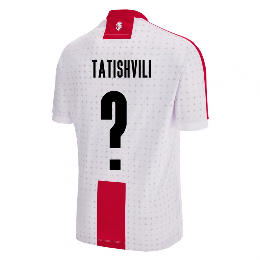 Kandiny Niño Camiseta Georgia Sandro Tatishvili #0 Blanco 1ª Equipación 24-26 La Camisa