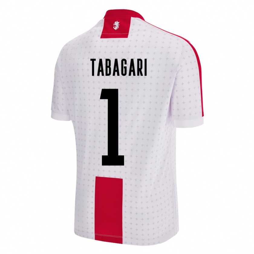 KandinyキッズジョージアEka Tabagari#1白ホームシャツ24-26ジャージーユニフォーム