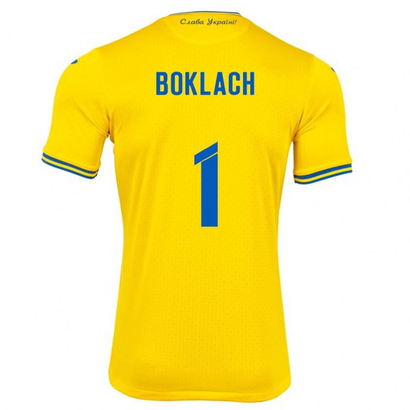 Kandiny Kinder Ukraine Kateryna Boklach #1 Gelb Heimtrikot Trikot 24-26 T-Shirt Österreich