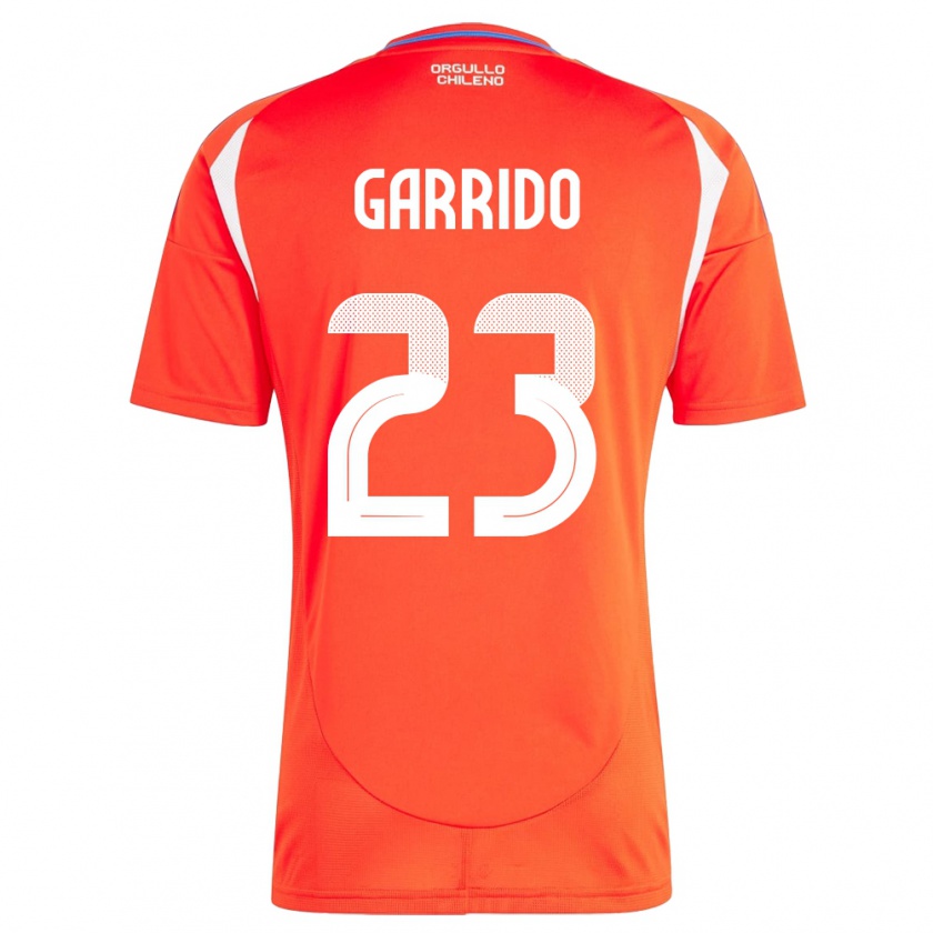 Kandiny Kinder Chile Pedro Garrido #23 Rot Heimtrikot Trikot 24-26 T-Shirt Österreich