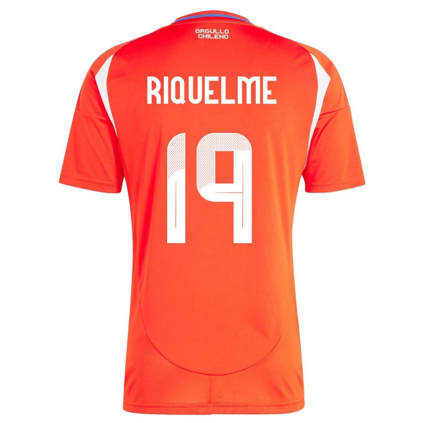 Kandiny Bambino Maglia Cile Benjamín Riquelme #19 Rosso Kit Gara Home 24-26 Maglietta