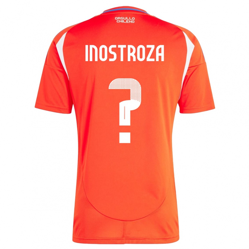 Kandiny Bambino Maglia Cile Fernando Inostroza #0 Rosso Kit Gara Home 24-26 Maglietta