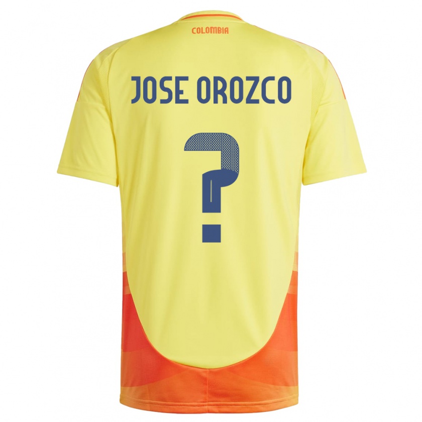 Kandiny Bambino Maglia Colombia Juan José Orozco #0 Giallo Kit Gara Home 24-26 Maglietta