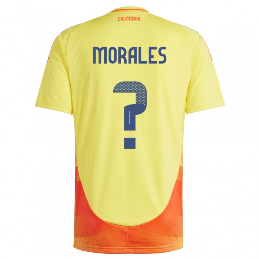 Kandiny Bambino Maglia Colombia María Morales #0 Giallo Kit Gara Home 24-26 Maglietta