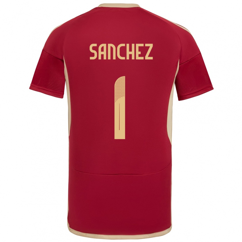 Kandiny Niño Camiseta Venezuela Jorge Sánchez #1 Borgoña 1ª Equipación 24-26 La Camisa México