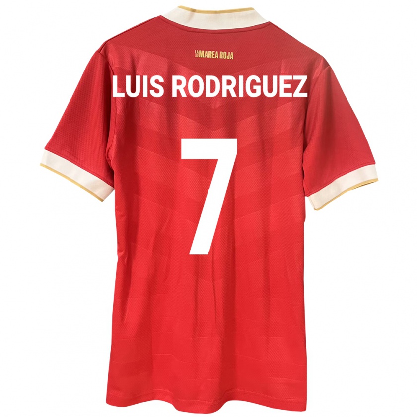 Kandiny Kinderen Panama José Luis Rodríguez #7 Rood Thuisshirt Thuistenue 24-26 T-Shirt