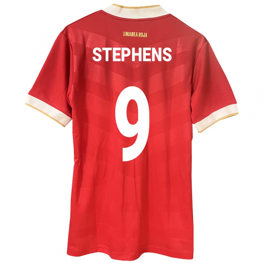 Kandiny Kinder Panama Alfredo Stephens #9 Rot Heimtrikot Trikot 24-26 T-Shirt Österreich