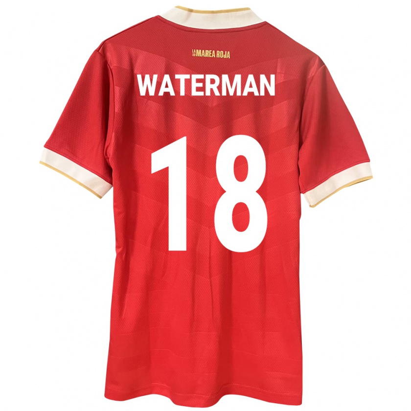 Kandiny Kinder Panama Cecilio Waterman #18 Rot Heimtrikot Trikot 24-26 T-Shirt Österreich