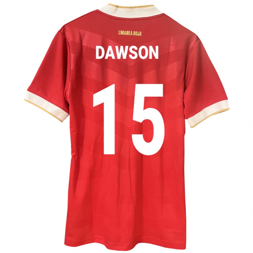 Kandiny Kinder Panama Didier Dawson #15 Rot Heimtrikot Trikot 24-26 T-Shirt Österreich