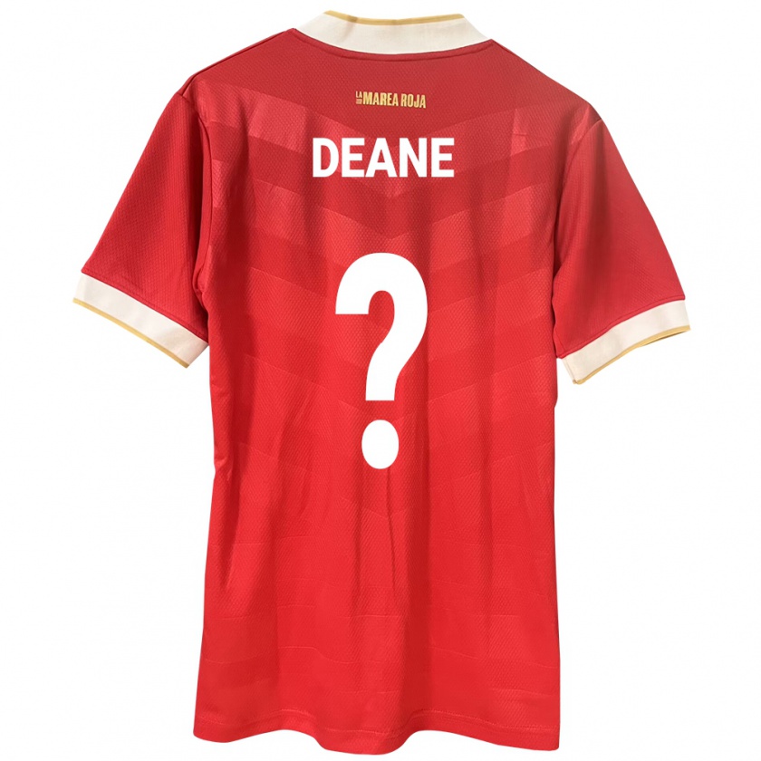 Kandiny Kinderen Panama Sean Deane #0 Rood Thuisshirt Thuistenue 24-26 T-Shirt België