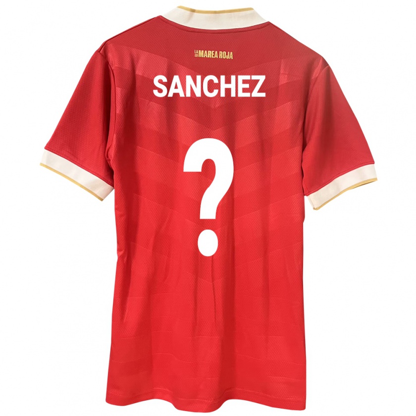 Kandiny Kinderen Panama Aimar Sánchez #0 Rood Thuisshirt Thuistenue 24-26 T-Shirt