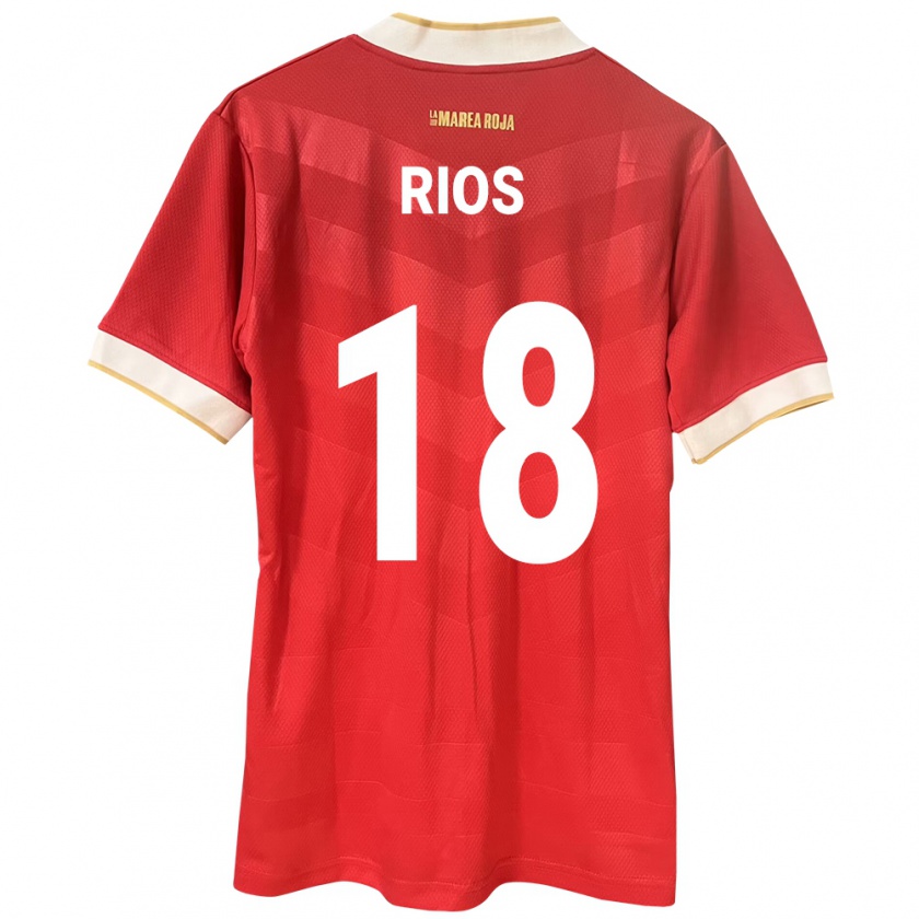 Kandiny Kinderen Panama Héctor Ríos #18 Rood Thuisshirt Thuistenue 24-26 T-Shirt België