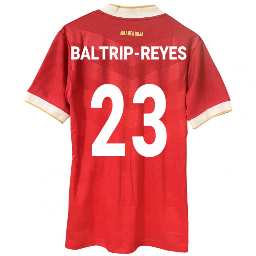 Kandiny Kinderen Panama Carina Baltrip-Reyes #23 Rood Thuisshirt Thuistenue 24-26 T-Shirt België