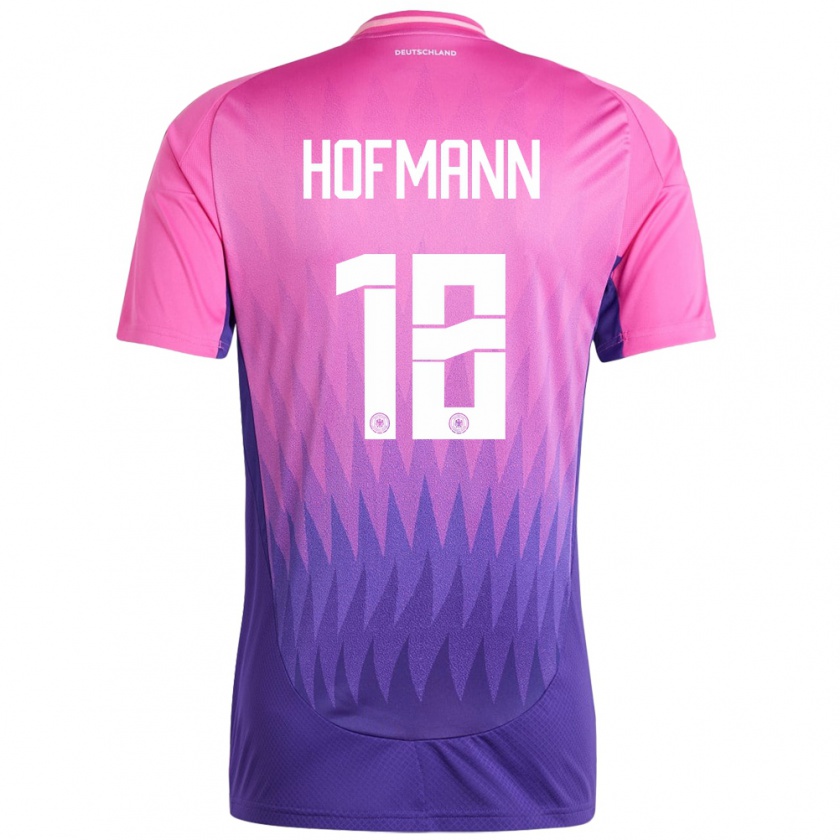 Kandiny Niño Camiseta Alemania Jonas Hofmann #18 Rosado Morado 2ª Equipación 24-26 La Camisa