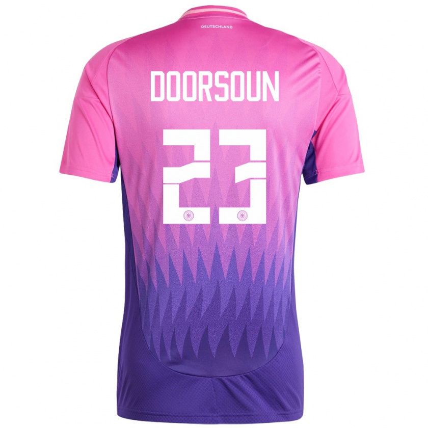 Kandiny Kinderen Duitsland Sara Doorsoun #23 Roze Paars Uitshirt Uittenue 24-26 T-Shirt België