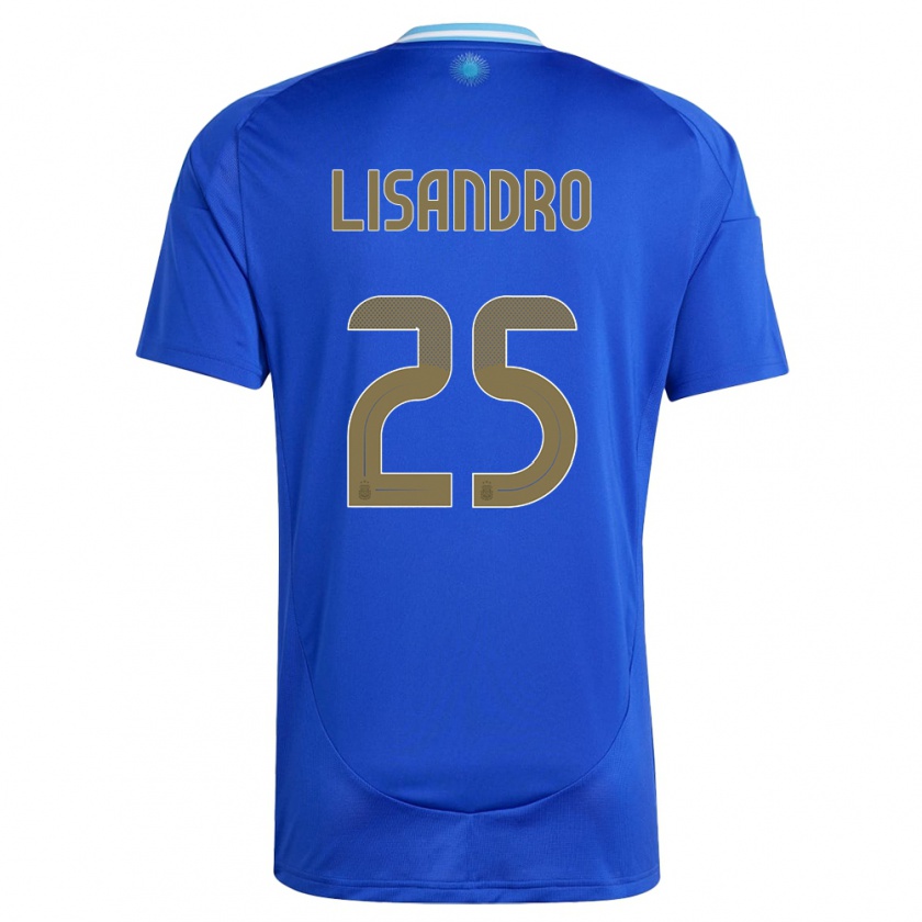 Kandiny Kinder Argentinien Lisandro Martinez #25 Blau Auswärtstrikot Trikot 24-26 T-Shirt Österreich