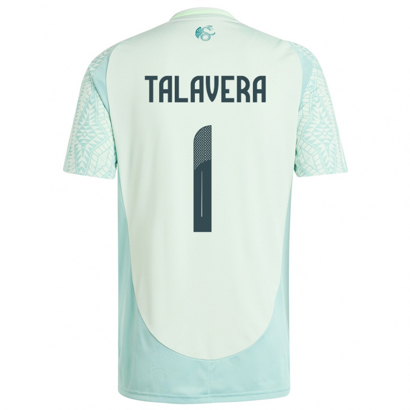 Kandiny Kinderen Mexico Alfredo Talavera #1 Linnen Groen Uitshirt Uittenue 24-26 T-Shirt