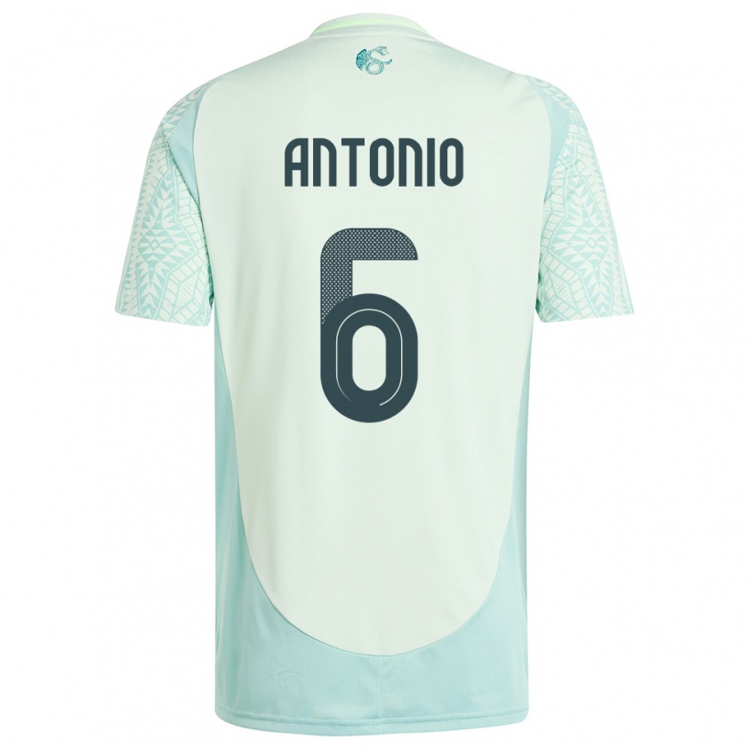 Kandiny Bambino Maglia Messico Nancy Antonio #6 Lino Verde Kit Gara Away 24-26 Maglietta