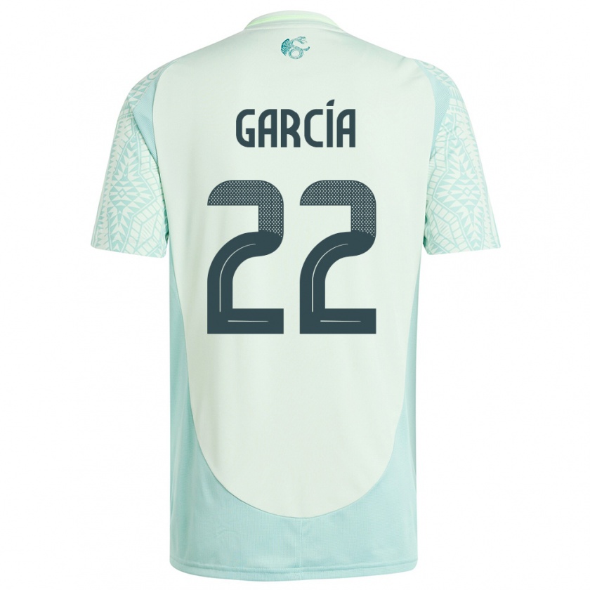 Kandiny Bambino Maglia Messico Diana Garcia #22 Lino Verde Kit Gara Away 24-26 Maglietta