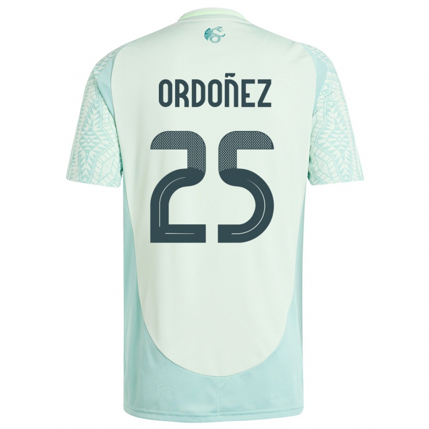 Kandiny Bambino Maglia Messico Diana Ordonez #25 Lino Verde Kit Gara Away 24-26 Maglietta