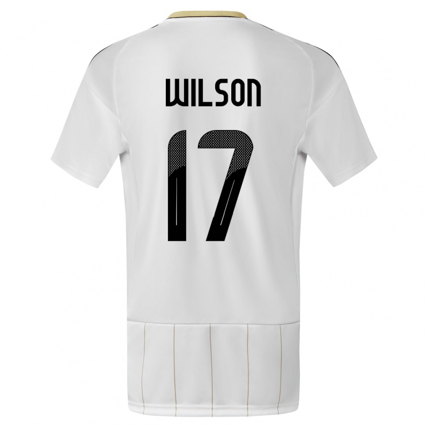 Kandiny Kinderen Costa Rica Roan Wilson #17 Wit Uitshirt Uittenue 24-26 T-Shirt