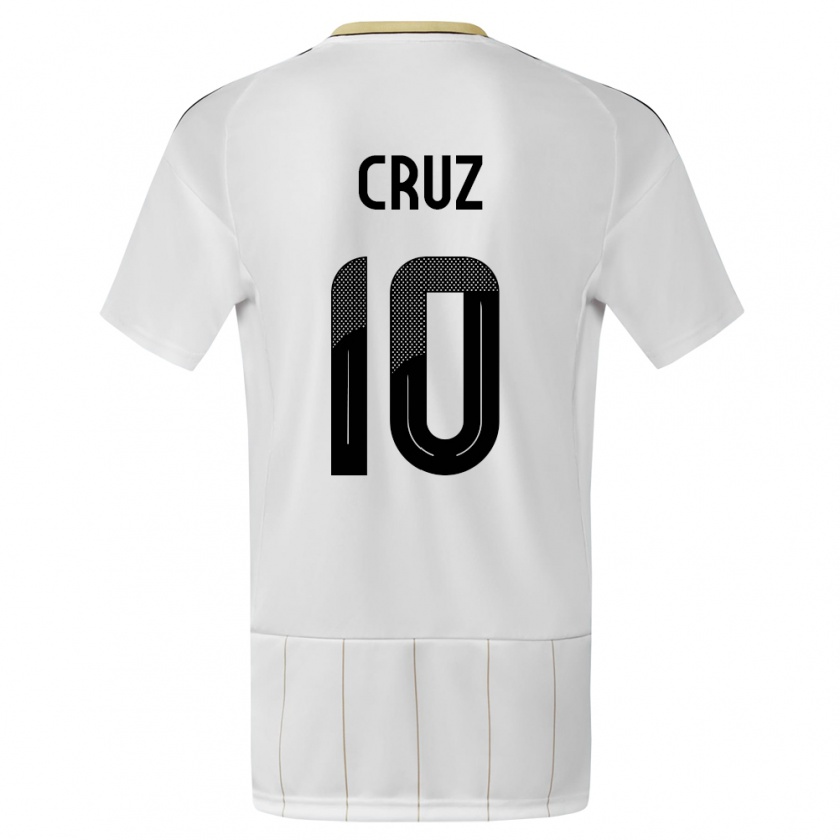 Kandiny Kinderen Costa Rica Shirley Cruz #10 Wit Uitshirt Uittenue 24-26 T-Shirt België