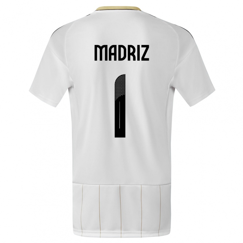 Kandiny Kinderen Costa Rica Abraham Madriz #1 Wit Uitshirt Uittenue 24-26 T-Shirt België