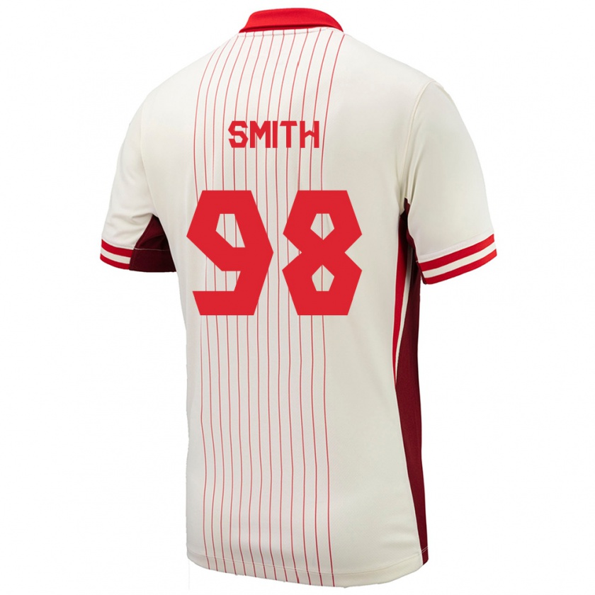 Kandiny Niño Camiseta Canadá Olivia Smith #98 Blanco 2ª Equipación 24-26 La Camisa