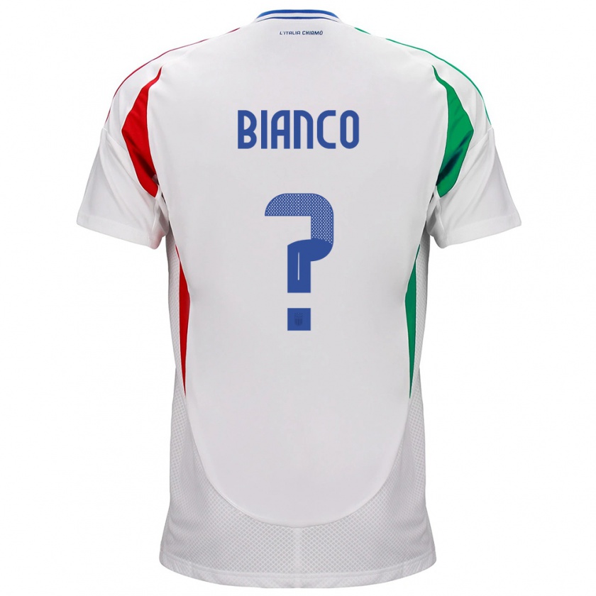 Kandiny Niño Camiseta Italia Alessandro Bianco #0 Blanco 2ª Equipación 24-26 La Camisa