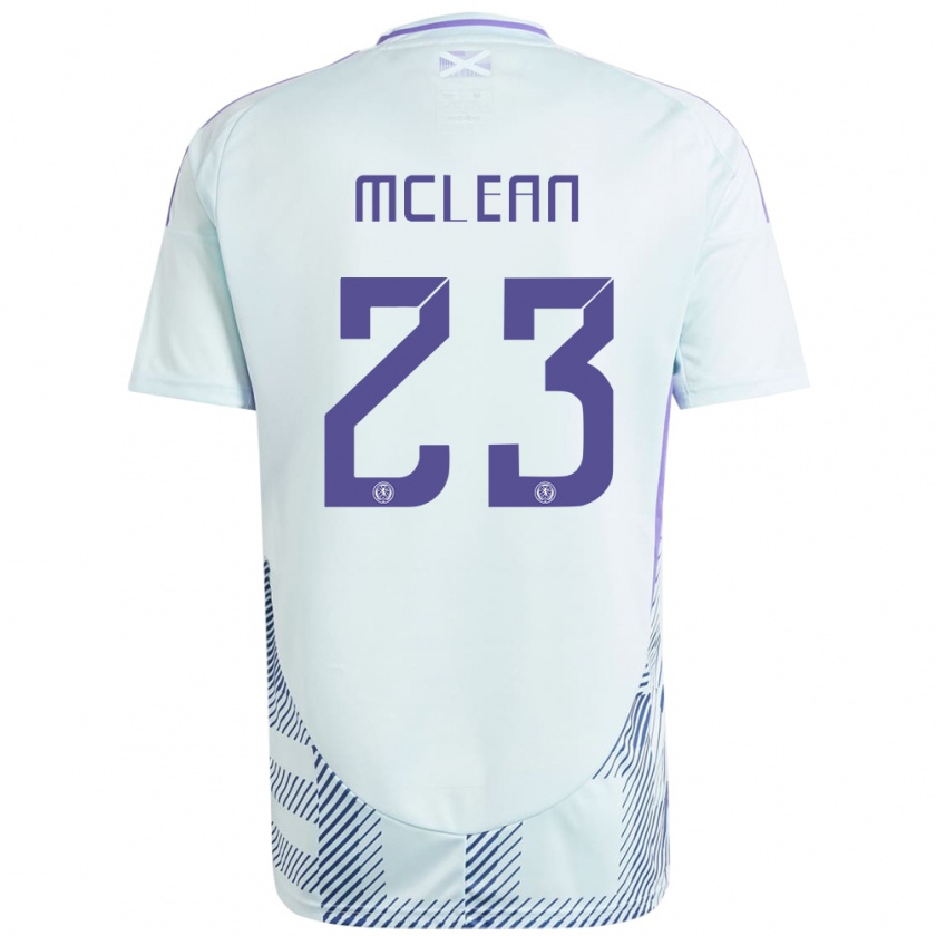 Kandiny Niño Camiseta Escocia Kenny Mclean #23 Azul Menta Claro 2ª Equipación 24-26 La Camisa México