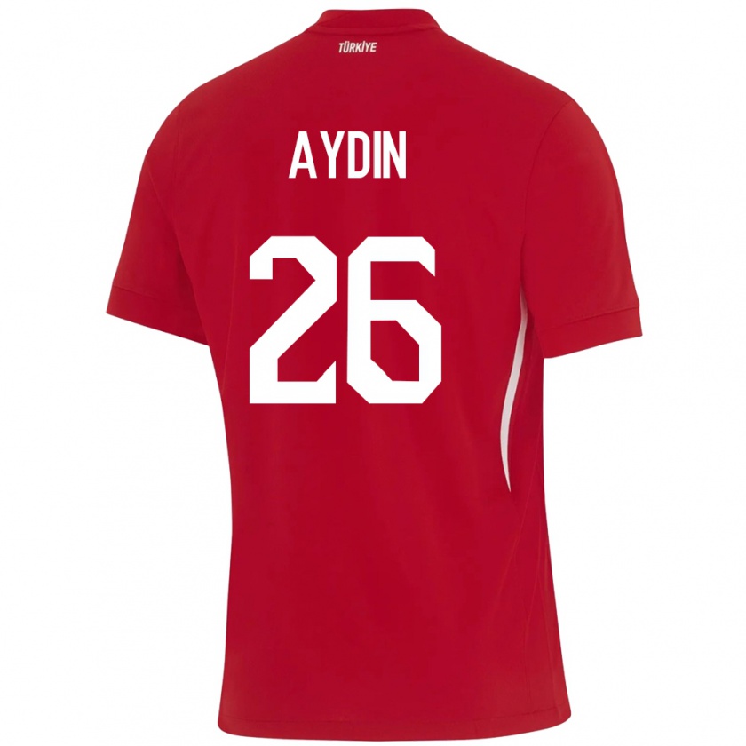 Kandiny Kinderen Turkije Oğuz Aydın #26 Rood Uitshirt Uittenue 24-26 T-Shirt