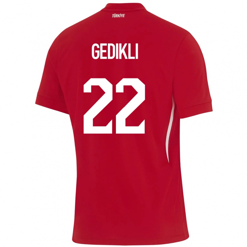 Kandiny Kinderen Turkije Berkant Gedikli #22 Rood Uitshirt Uittenue 24-26 T-Shirt België