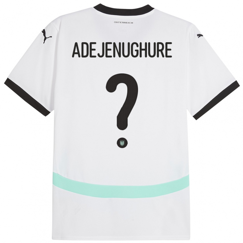 Kandiny Kinderen Oostenrijk Oghenetejiri Adejenughure #0 Wit Uitshirt Uittenue 24-26 T-Shirt België