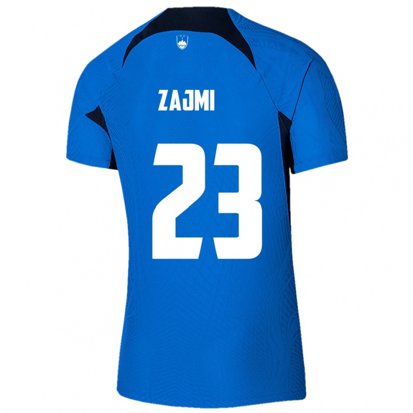 Kandiny Kinderen Slovenië Luana Zajmi #23 Blauw Uitshirt Uittenue 24-26 T-Shirt