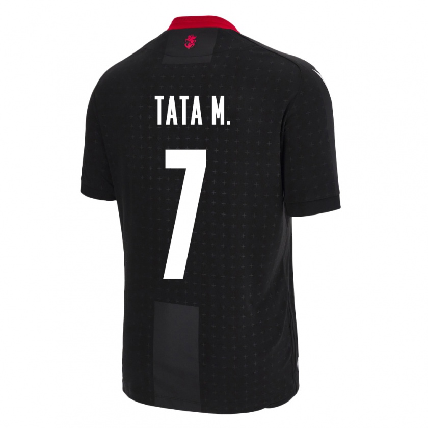 Kandiny Bambino Maglia Georgia Tata Matveeva #7 Nero Kit Gara Away 24-26 Maglietta