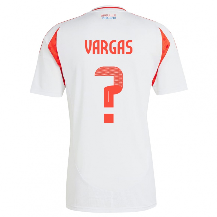 Kandiny Kinder Chile Vicente Vargas #0 Weiß Auswärtstrikot Trikot 24-26 T-Shirt Österreich