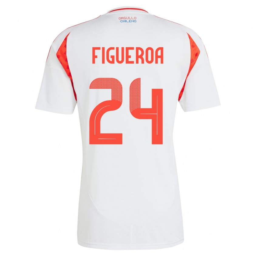 KandinyキッズチリÁmbar Figueroa#24白アウェイシャツ24-26ジャージーユニフォーム