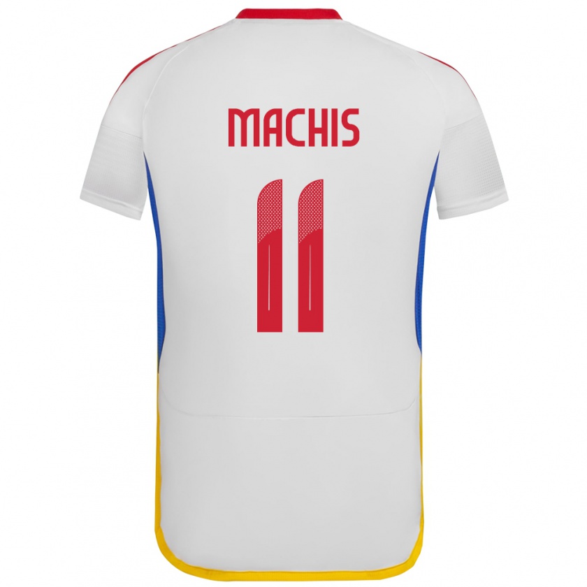 Kandiny Bambino Maglia Venezuela Darwin Machís #11 Bianco Kit Gara Away 24-26 Maglietta