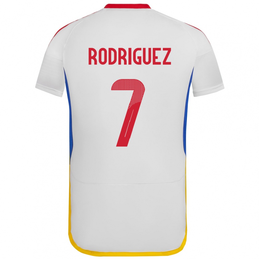 Kandiny Niño Camiseta Venezuela Daniuska Rodriguez #7 Blanco 2ª Equipación 24-26 La Camisa México