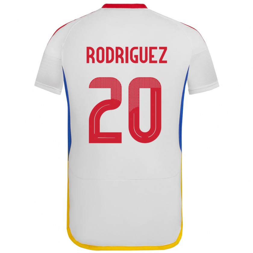 Kandiny Niño Camiseta Venezuela Dayana Rodríguez #20 Blanco 2ª Equipación 24-26 La Camisa México