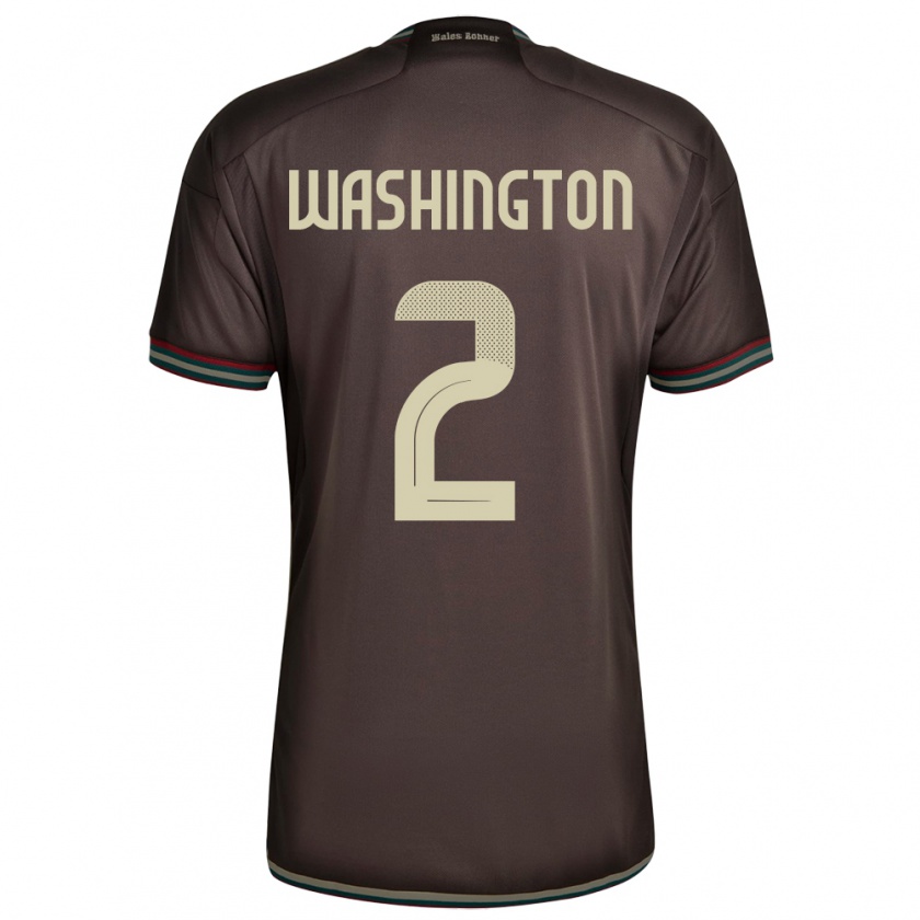 Kandiny Bambino Maglia Giamaica Solai Washington #2 Marrone Notte Kit Gara Away 24-26 Maglietta