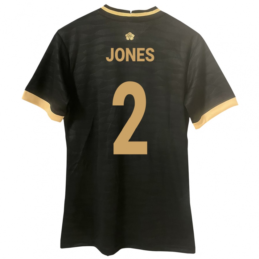 Kandiny Bambino Maglia Panamá Joseph Jones #2 Nero Kit Gara Away 24-26 Maglietta