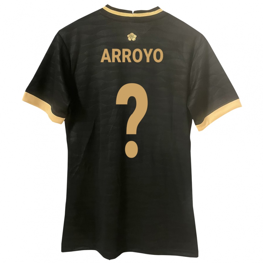 Kandiny Kinder Panama Ariel Arroyo #0 Schwarz Auswärtstrikot Trikot 24-26 T-Shirt Österreich