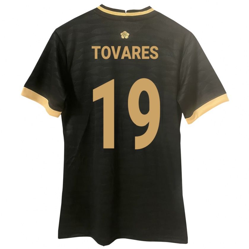 Kandiny Bambino Maglia Panamá Kahir Tovares #19 Nero Kit Gara Away 24-26 Maglietta