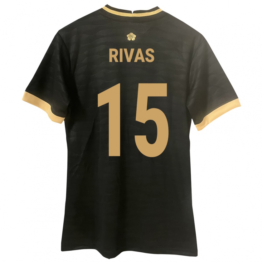 KandinyキッズパナマKarla Rivas#15黒アウェイシャツ24-26ジャージーユニフォーム